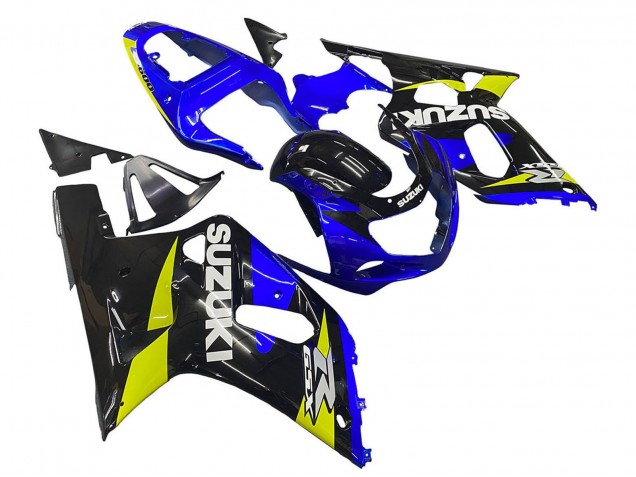 Acquista Carena Moto Suzuki GSXR 600 / GSXR 750 2001-2003 - Blu Giallo Nero Lucido