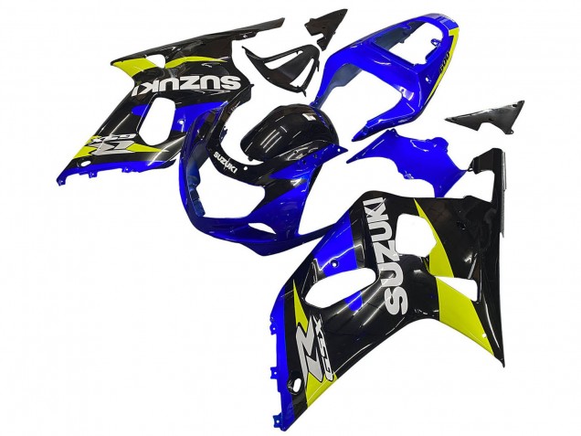 Acquista Carena Moto Suzuki GSXR 600 / GSXR 750 2001-2003 - Blu Giallo Nero Lucido