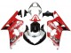 Acquista Carena Moto Suzuki GSXR 600 / GSXR 750 2001-2003 - Rosso Bianco Nero Lucido