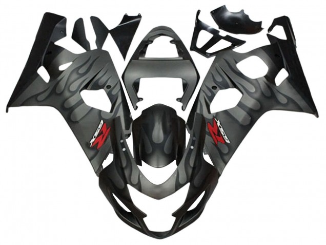 Acquista Carena Moto Suzuki GSXR 600 / GSXR 750 2004-2005 - Grigio Nero Fiamma