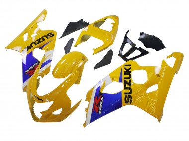 Acquista Carena Moto Suzuki GSXR 600 / GSXR 750 2004-2005 - Giallo Bianco Blu Nero