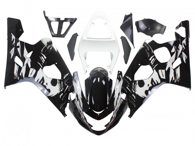 Acquista Carena Moto Suzuki GSXR 600 / GSXR 750 2004-2005 - Bianco Nero
