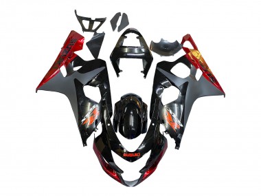 Acquista Carena Moto Suzuki GSXR 600 / GSXR 750 2004-2005 - Nero Grigio Rosso