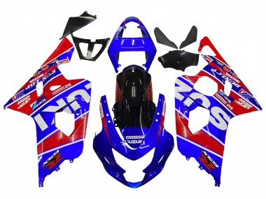 Acquista Carena Moto Suzuki GSXR 600 / GSXR 750 2004-2005 - Blu Rosso Nero Motul Dunlop