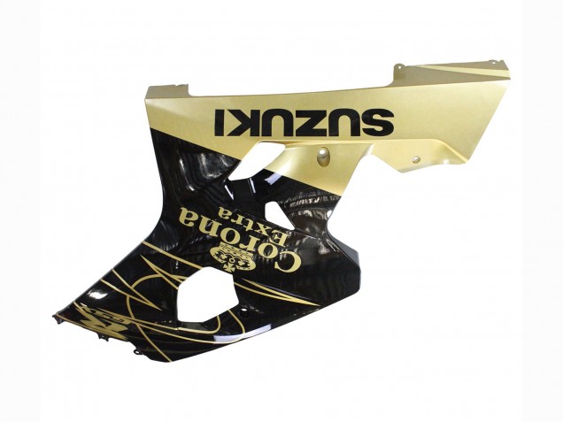 Acquista Carena Moto Suzuki GSXR 600 / GSXR 750 2004-2005 - Nero Lucido Oro Corona