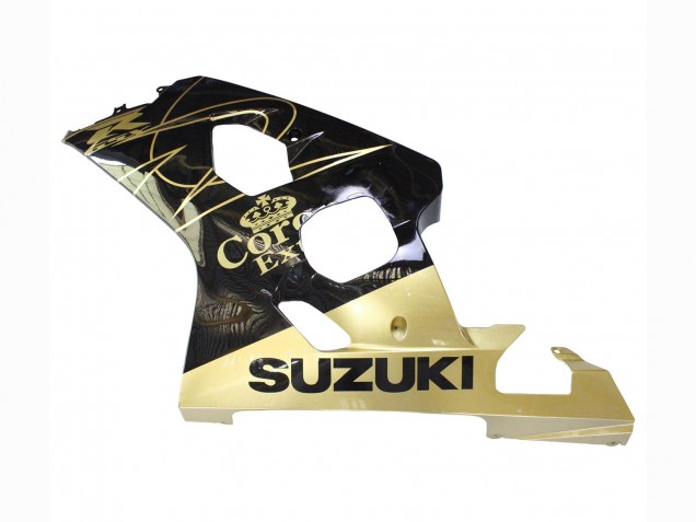 Acquista Carena Moto Suzuki GSXR 600 / GSXR 750 2004-2005 - Nero Lucido Oro Corona