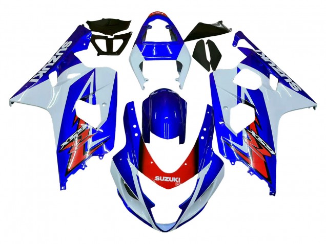 Acquista Carena Moto Suzuki GSXR 600 / GSXR 750 2004-2005 - Bianco Blu Rosso