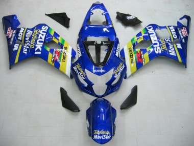 Acquista Carene Moto Suzuki GSXR 600 / GSXR 750 2004-2005 - Blu Bianco Giallo Verde Telefonica Motul MoviStar