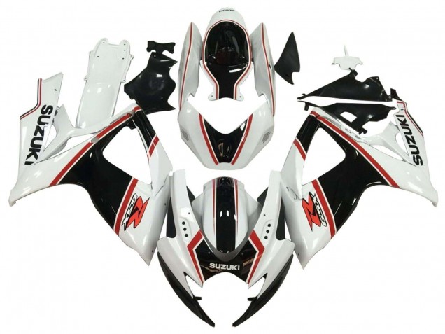 Acquista Carena Moto Suzuki GSXR 600 / GSXR 750 2006-2007 - Bianco Nero Rosso