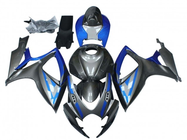 Acquista Carena Moto Suzuki GSXR 600 / GSXR 750 2006-2007 - Blu Grigio Nero