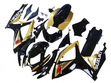 Acquista Carena Moto Suzuki GSXR 600 / GSXR 750 2006-2007 - Oro Nero Lucido Rosso