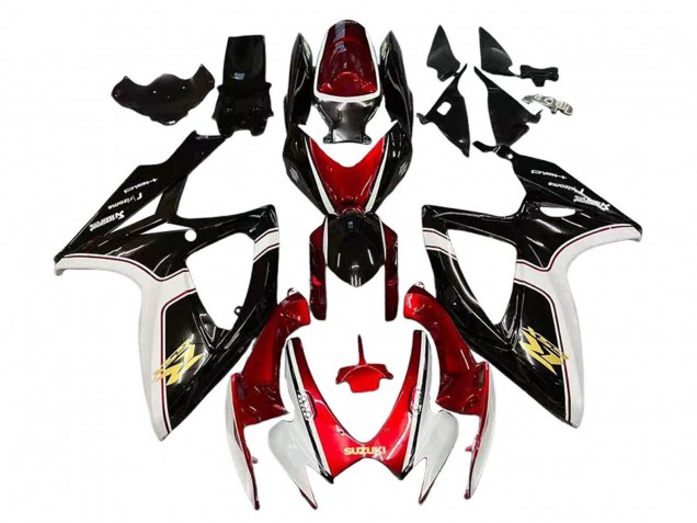 Acquista Carena Moto Suzuki GSXR 600 / GSXR 750 2006-2007 - Rosso Bianco Nero Giallo