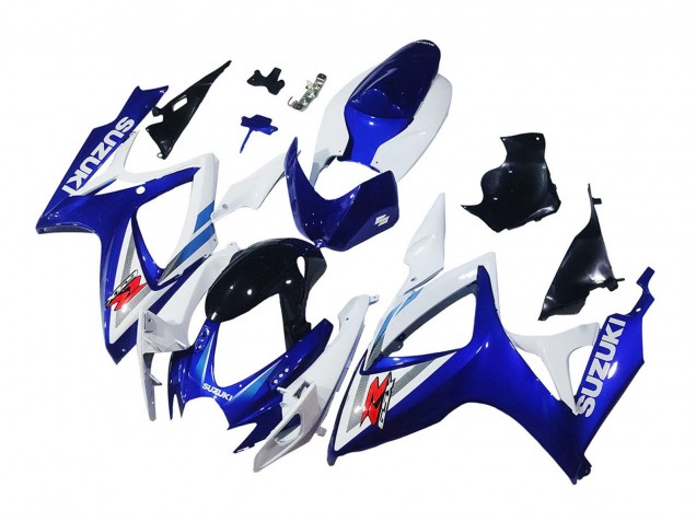 Acquista Carena Moto Suzuki GSXR 600 / GSXR 750 2006-2007 - Bianco Blu Nero Lucido Rosso