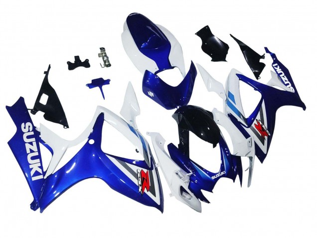 Acquista Carena Moto Suzuki GSXR 600 / GSXR 750 2006-2007 - Bianco Blu Nero Lucido Rosso
