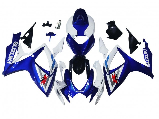 Acquista Carena Moto Suzuki GSXR 600 / GSXR 750 2006-2007 - Bianco Blu Nero Lucido Rosso