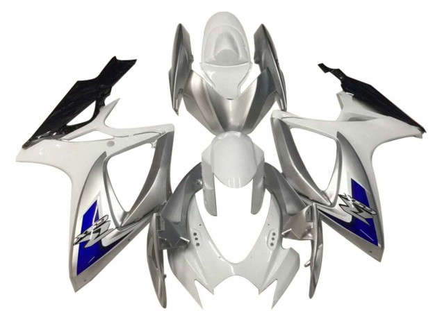 Acquista Carena Moto Suzuki GSXR 600 / GSXR 750 2006-2007 - Bianco Argento Blu Nero