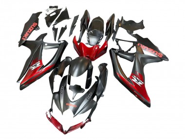 Acquista Carena Moto Suzuki GSXR 600 / GSXR 750 2008-2010 - Nero Opaco Rosso