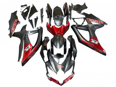 Acquista Carena Moto Suzuki GSXR 600 / GSXR 750 2008-2010 - Nero Opaco Rosso