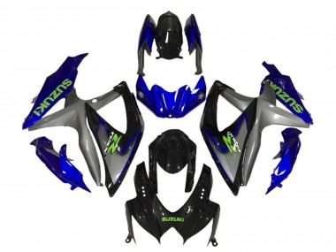 Acquista Carena Moto Suzuki GSXR 600 / GSXR 750 2008-2010 - Blu Grigio Nero Lucido Verde