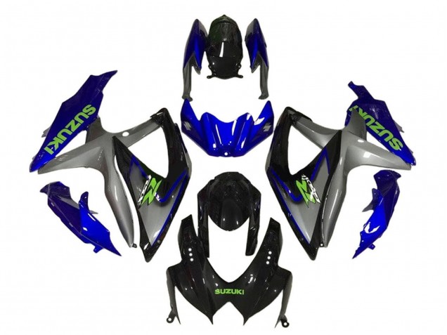 Acquista Carena Moto Suzuki GSXR 600 / GSXR 750 2008-2010 - Blu Grigio Nero Lucido Verde