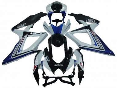 Acquista Carena Moto Suzuki GSXR 600 / GSXR 750 2008-2010 - Bianco Blu Nero Lucido Alstare