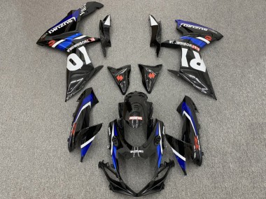 Acquista Carena Moto Suzuki GSXR 600 / GSXR 750 2008-2010 - Nero Lucido Bianco Blu Rosso