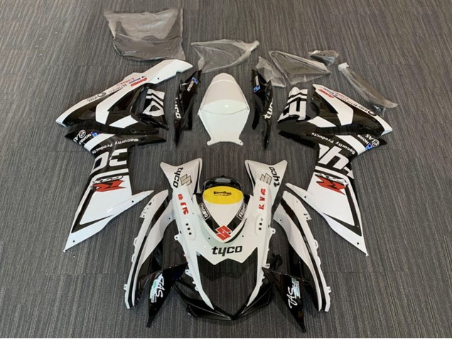 Acquista Carena Moto Suzuki GSXR 600 / GSXR 750 2008-2010 - Bianco Giallo Nero Tyco