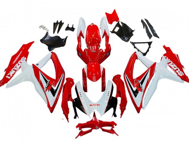 Acquista Carena Moto Suzuki GSXR 600 / GSXR 750 2008-2010 - Bianco Rosso Nero