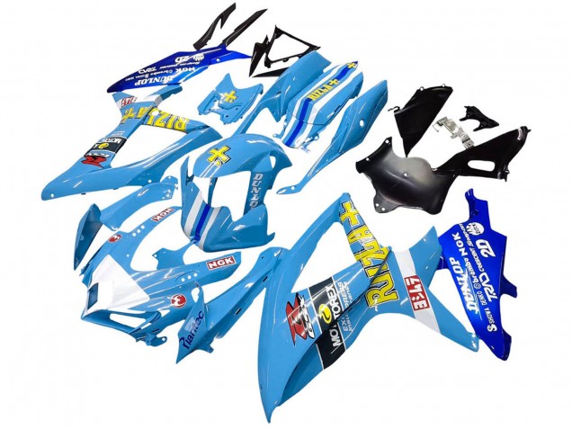 Acquista Carena Moto Suzuki GSXR 600 / GSXR 750 2008-2010 - Blu Giallo Rizla