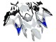 Acquista Carena Moto Suzuki GSXR 600 / GSXR 750 2008-2010 - Bianco Argento Blu Nero