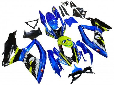 Acquista Carena Moto Suzuki GSXR 600 / GSXR 750 2008-2010 - Blu Fluorescent Verde Squalo