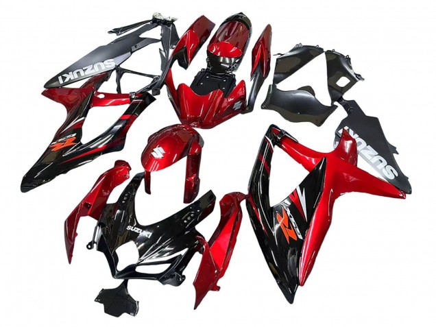 Acquista Carena Moto Suzuki GSXR 600 / GSXR 750 2008-2010 - Rosso Nero Lucido