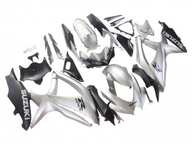 Acquista Carena Moto Suzuki GSXR 600 / GSXR 750 2008-2010 - Argento Nero Opaco