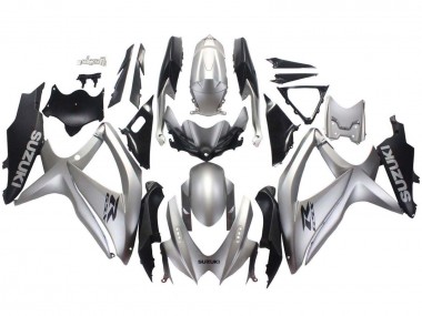 Acquista Carena Moto Suzuki GSXR 600 / GSXR 750 2008-2010 - Argento Nero Opaco