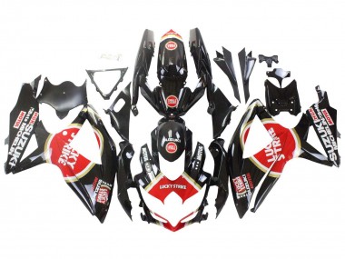 Acquista Carena Moto Suzuki GSXR 600 / GSXR 750 2008-2010 - Nero Lucido Rosso Bianco Motul Lucky Strike