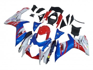 Acquista Carena Moto Suzuki GSXR 600 / GSXR 750 2008-2010 - Bianco Rosso Blu