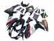 Acquista Carena Moto Suzuki GSXR 600 / GSXR 750 2011-2024 - Nero Lucido Forgiato Fibra di Carbonio Argento Rosso