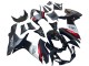 Acquista Carena Moto Suzuki GSXR 600 / GSXR 750 2011-2024 - Nero Lucido Forgiato Fibra di Carbonio Argento Rosso