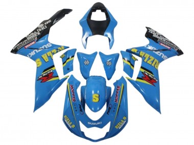 Acquista Carena Moto Suzuki GSXR 600 / GSXR 750 2011-2024 - Blu Giallo Nero Rizla