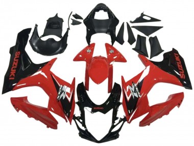 Acquista Carena Moto Suzuki GSXR 600 / GSXR 750 2011-2024 - Rosso Nero Lucido