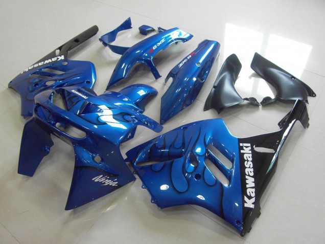 Acquista Carena Moto Kawasaki ZX9R 1994-1997 - Blu Nero Fiamma