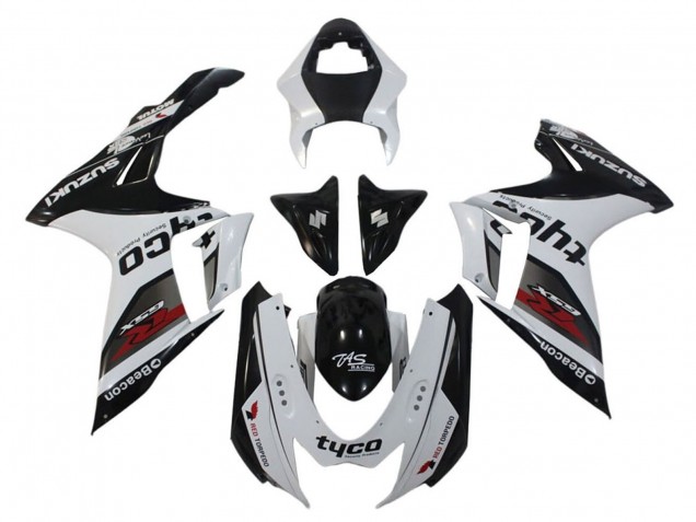 Acquista Carena Moto Suzuki GSXR 600 / GSXR 750 2011-2024 - Bianco Nero Tyco Faro