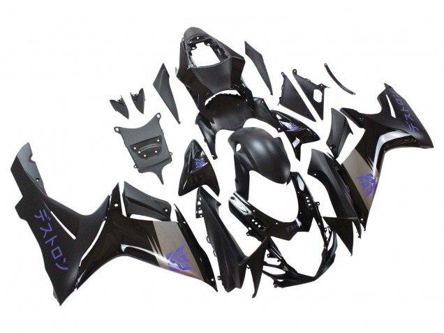 Acquista Carena Moto Suzuki GSXR 600 / GSXR 750 2011-2024 - Nero Opaco Grigio Viola
