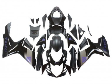 Acquista Carena Moto Suzuki GSXR 600 / GSXR 750 2011-2024 - Nero Opaco Grigio Viola