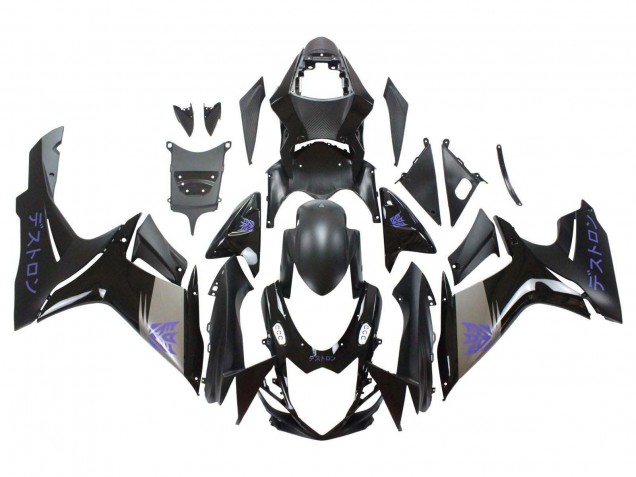 Acquista Carena Moto Suzuki GSXR 600 / GSXR 750 2011-2024 - Nero Opaco Grigio Viola