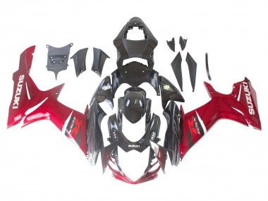Acquista Kit Carena Moto ABS Suzuki GSXR 600 / GSXR 750 2011-2024 - Rosso Nero Lucido