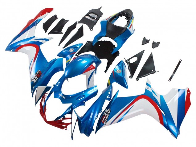 Acquista Carena Moto Suzuki GSXR 600 / GSXR 750 2011-2024 - Blu Bianco Rosso