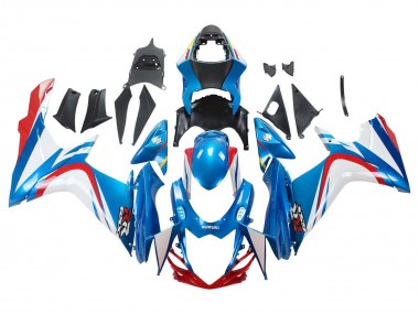 Acquista Carena Moto Suzuki GSXR 600 / GSXR 750 2011-2024 - Blu Bianco Rosso