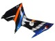 Acquista Carena Moto Suzuki GSXR 600 / GSXR 750 2011-2024 - Azzurro Chiaro Arancia Nero Bianco Squalo 46