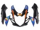 Acquista Carena Moto Suzuki GSXR 600 / GSXR 750 2011-2024 - Azzurro Chiaro Arancia Nero Bianco Squalo 46